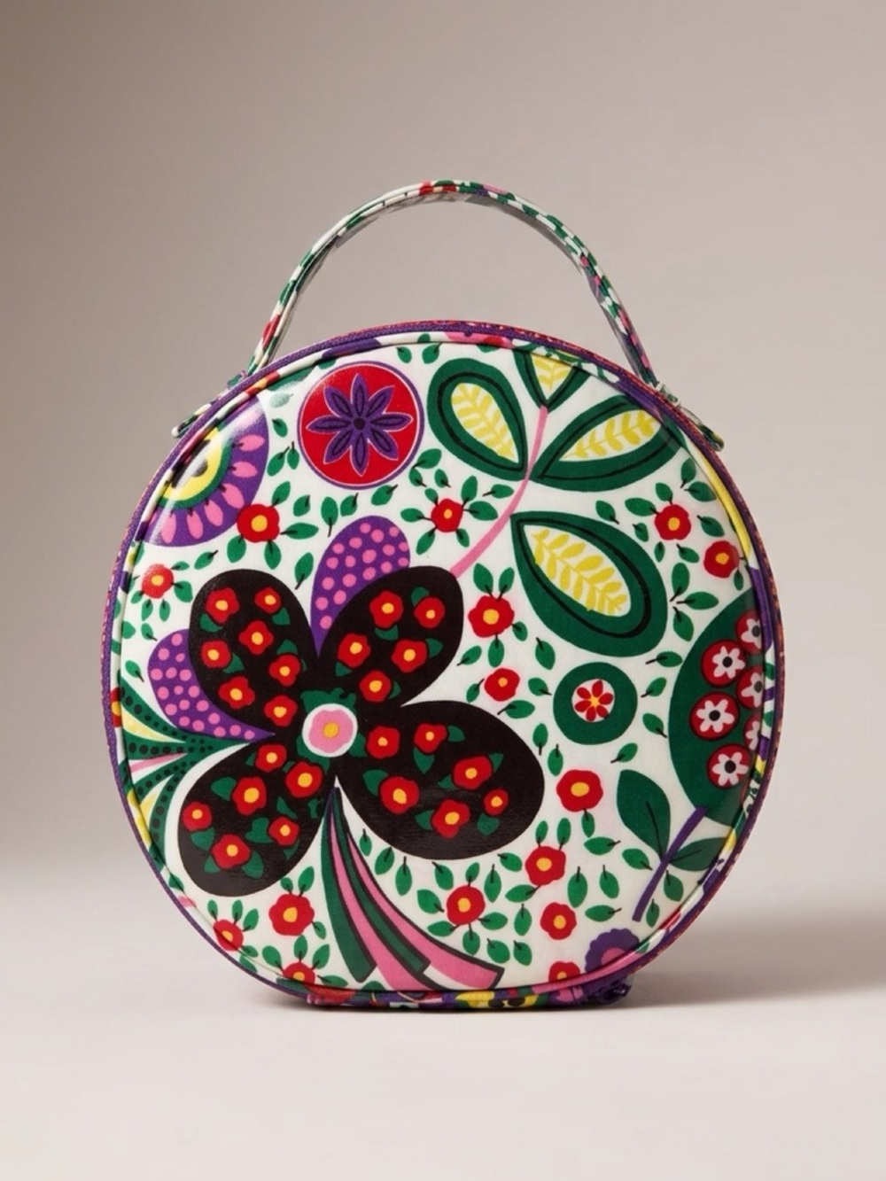 Vera Bradley Round Floral Print Bag- Multicolor